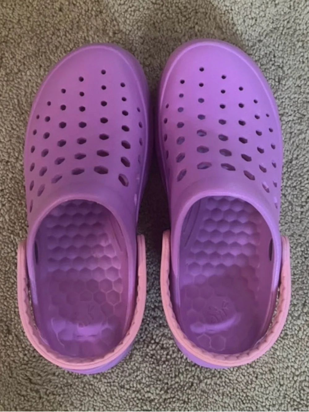 Kids Lightweight Lavender Slip-On Sandal